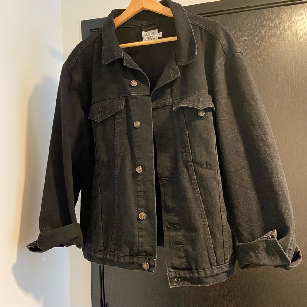 Princess Polly Black Denim Jacket